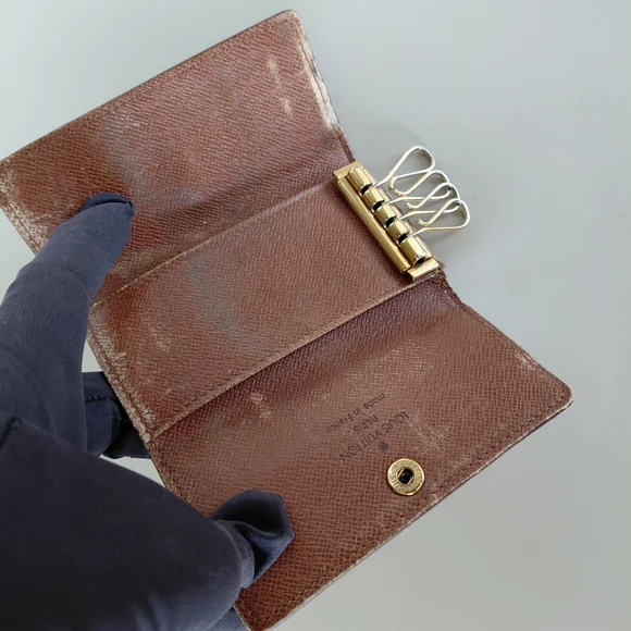 Louis Vuitton Brown and Gold Monogram Key Case